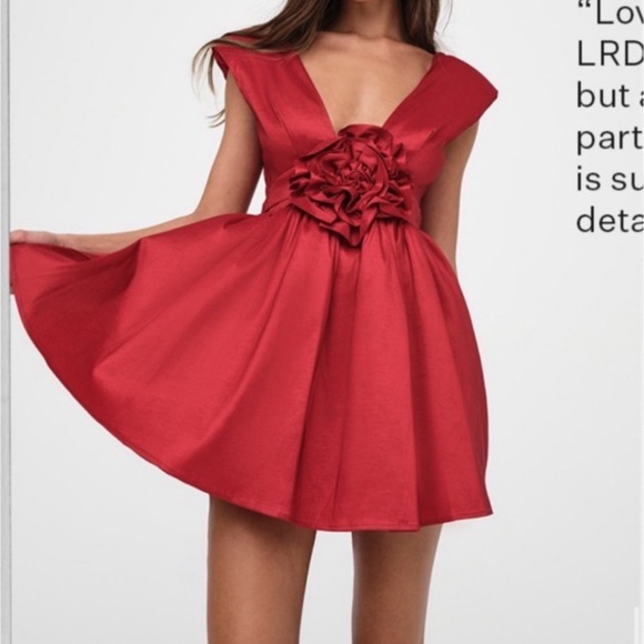 For Love And Lemons Red Mini Dress - Picture 2 of 2